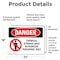 Signmission Chemical Storage Area Danger Sign, Vinyl Decal, 24in W x 18in L, 2PK OS-2PACK-DS-D-1824-L-1913 - alternate 2